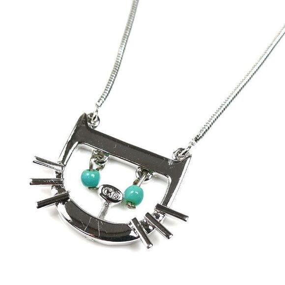 Christian Dior Cat Motif Necklace - Picture 1 of 6